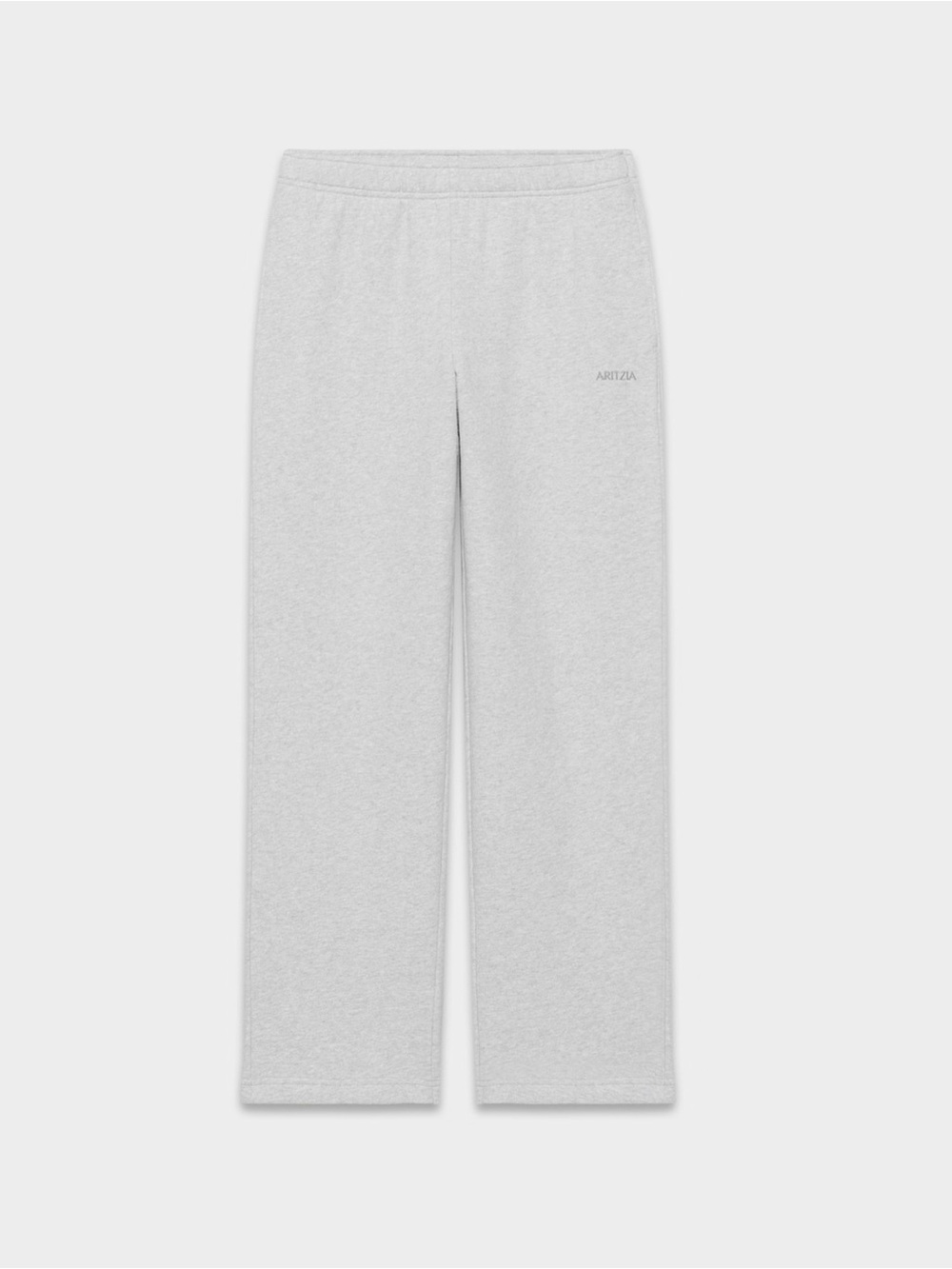 Aritzia Heather Light Gray Wide Leg Lounge Pants